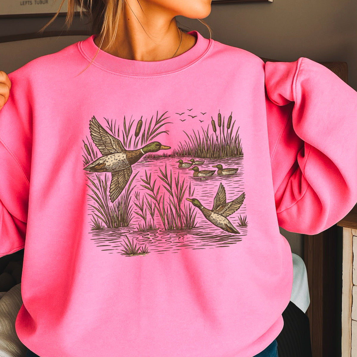 Mallard Duck Crewneck Sweatshirt