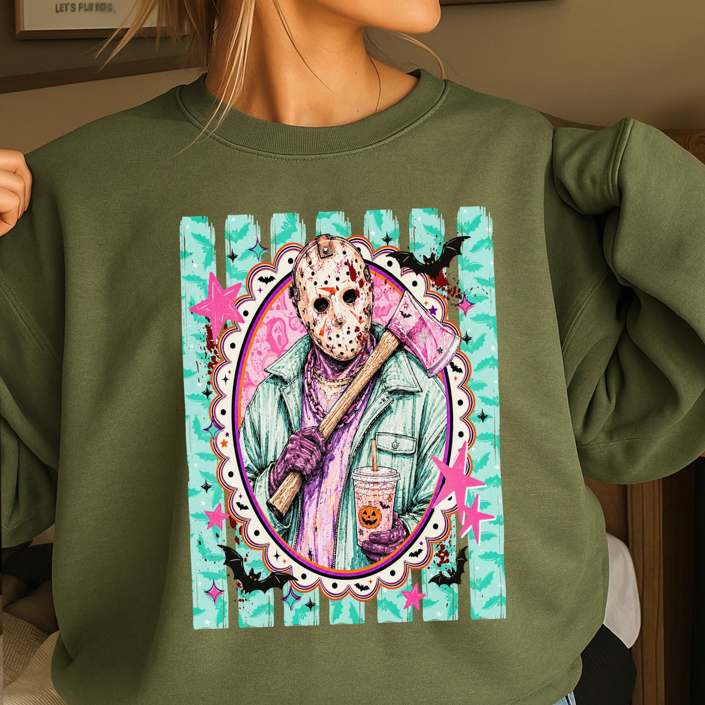 Horror Film Character Crewneck Sweatshirt