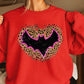Leopard Bat Halloween Crewneck Sweatshirt