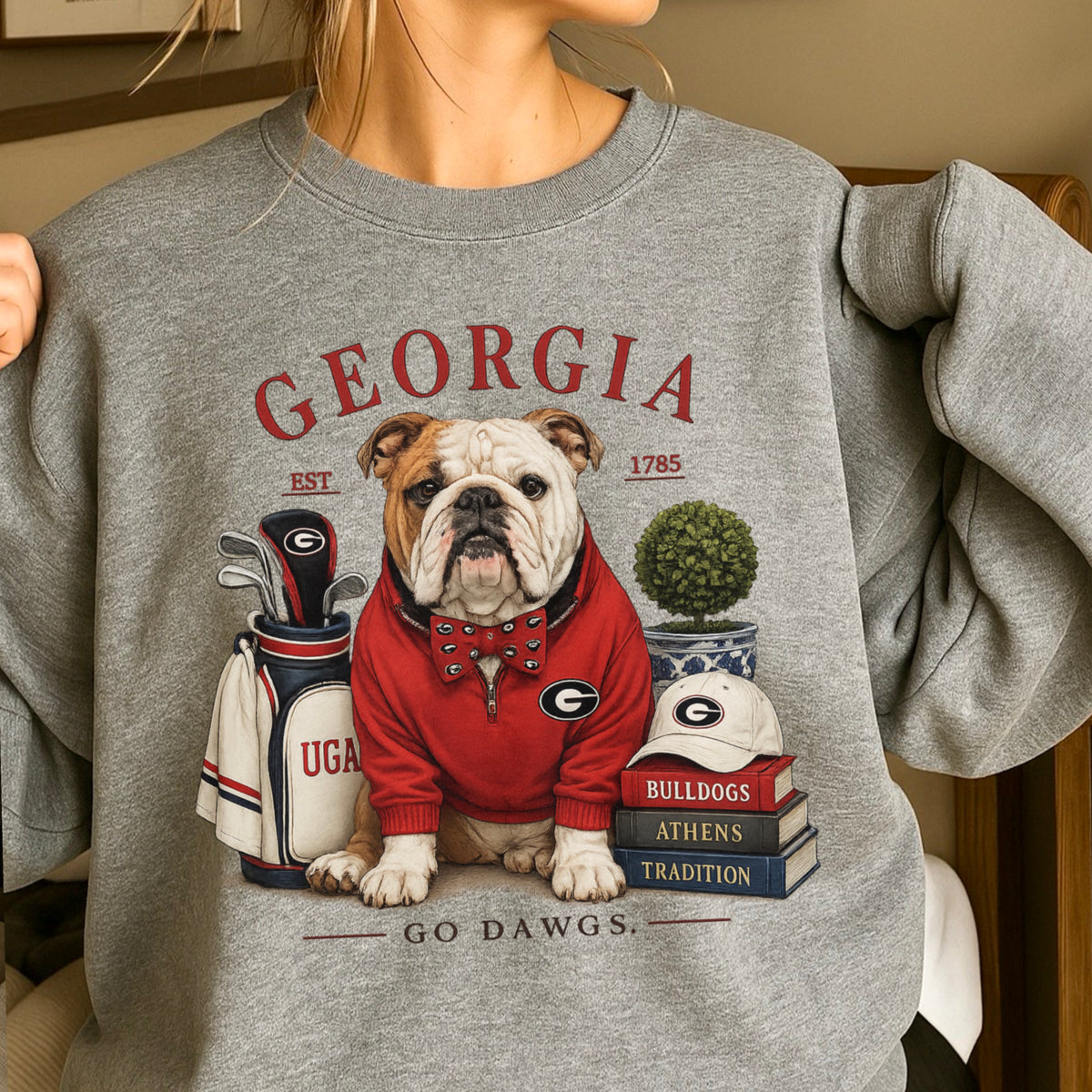 Red & Black Traditions Crewneck Sweatshirt