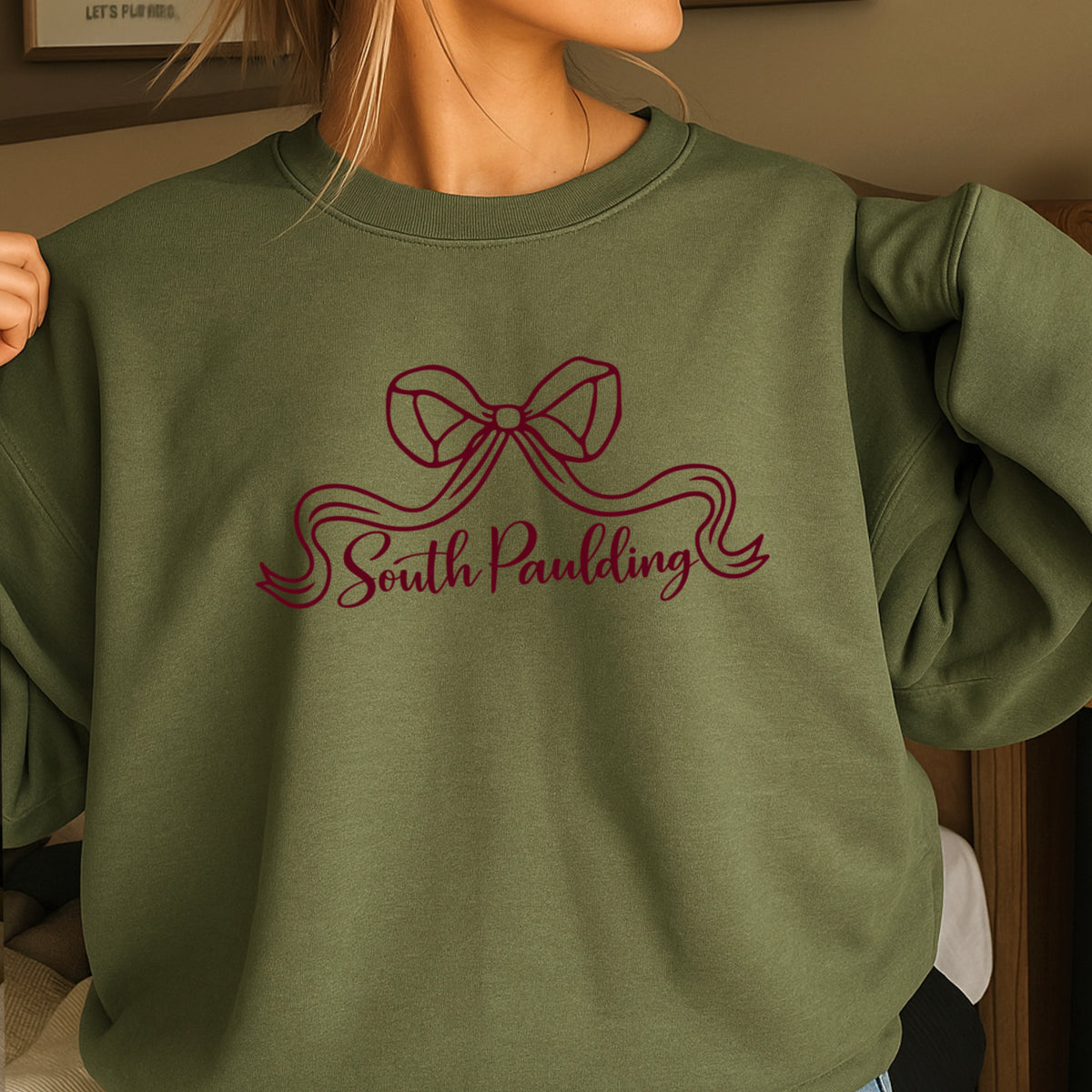 Spartans Coquette Bow Crewneck Sweatshirt