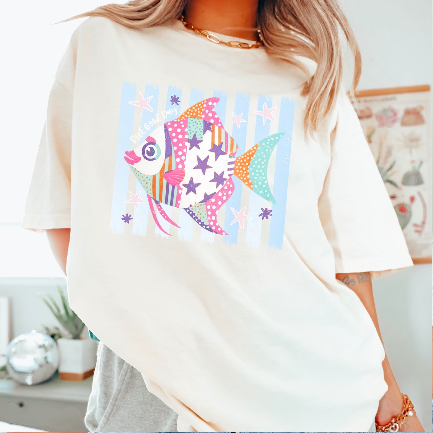Reel Good Day Comfort Color Graphic Tee