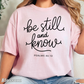 Be Still And Know Comfort Color Graphic Tee