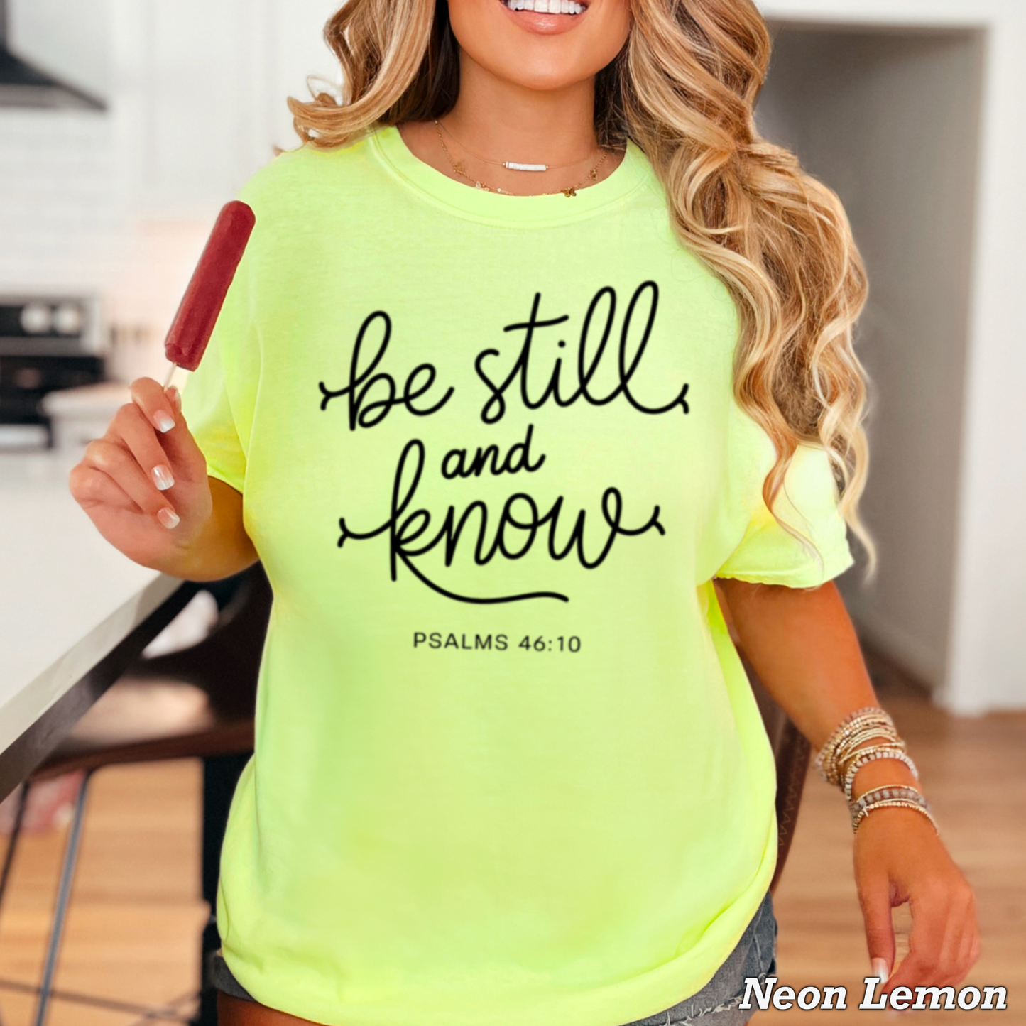 Be Still And Know Comfort Color Graphic Tee