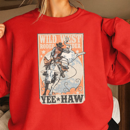 Wild West Rodeo Star Crewneck Sweatshirt