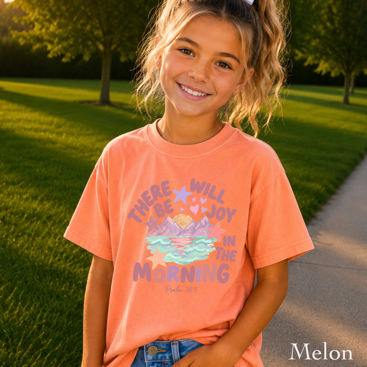 There Will Be Joy In The Morning Youth Comfort Color T-Shirt