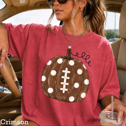 Pumpkin Football DTF Transfer