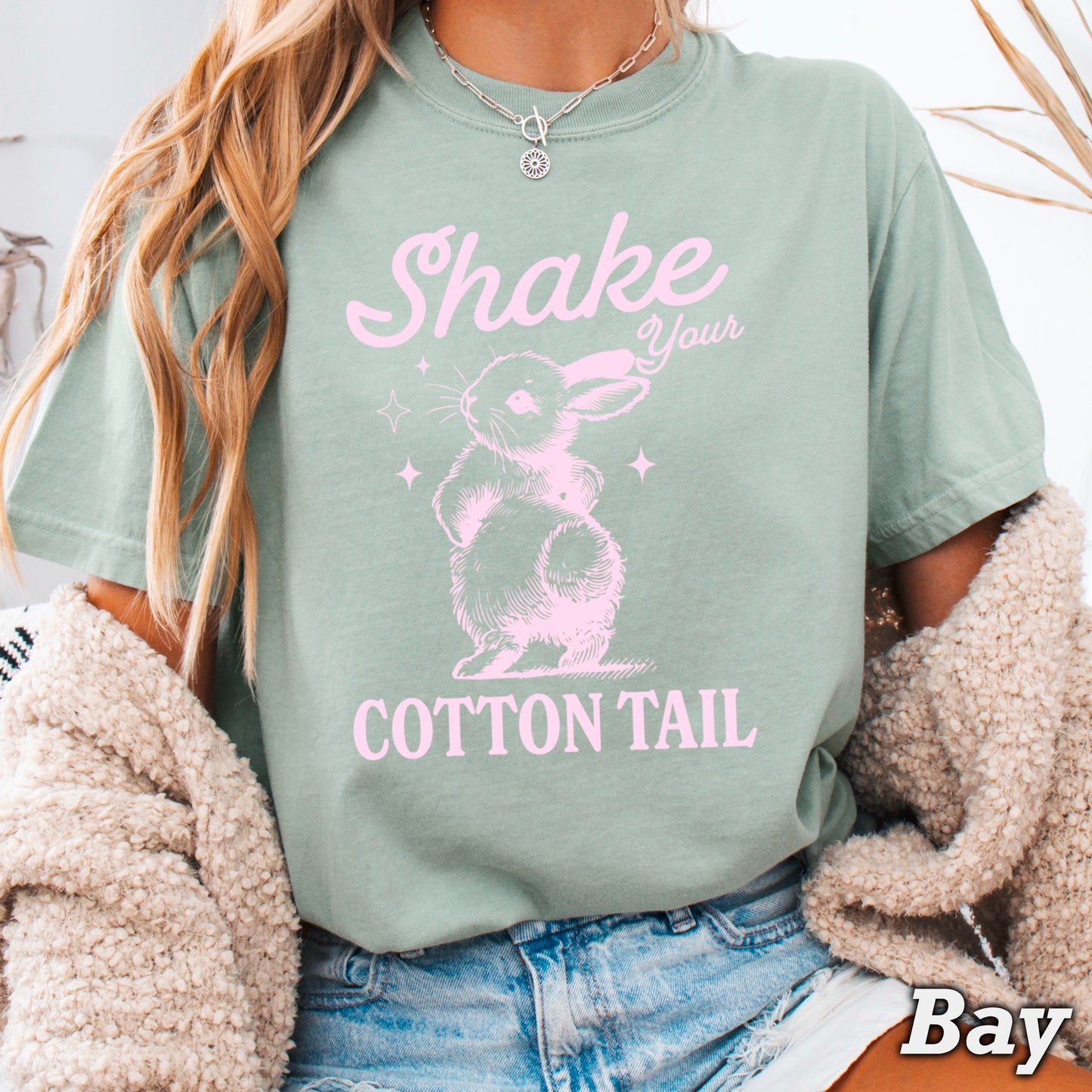 Shake Your Cotton Tail Easter Comfort Color Graphic Tee