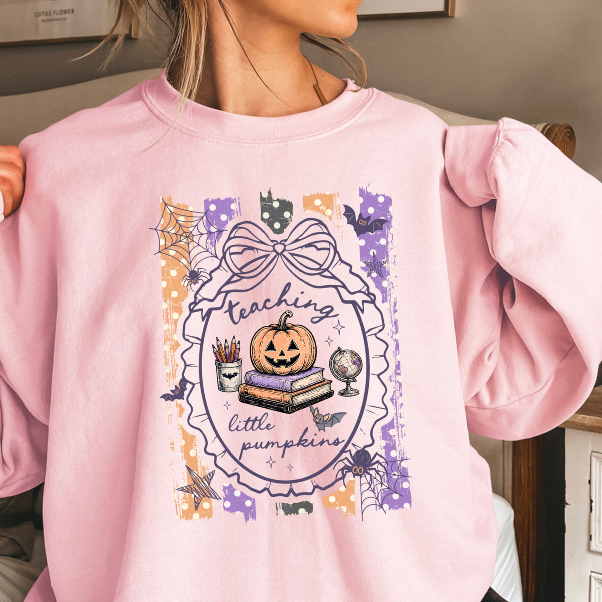 Teaching Little Pumpkins Halloween Sweatshirt