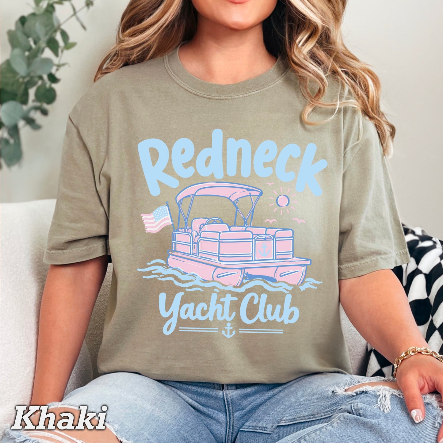 Redneck Yacht Club Comfort Color Graphic Tee