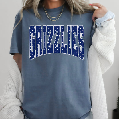 Grizzlies Polka Dot Comfort Color Graphic Tee