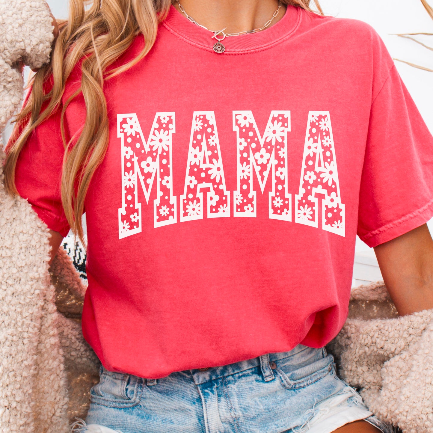 Floral Mama Screen Print Transfer