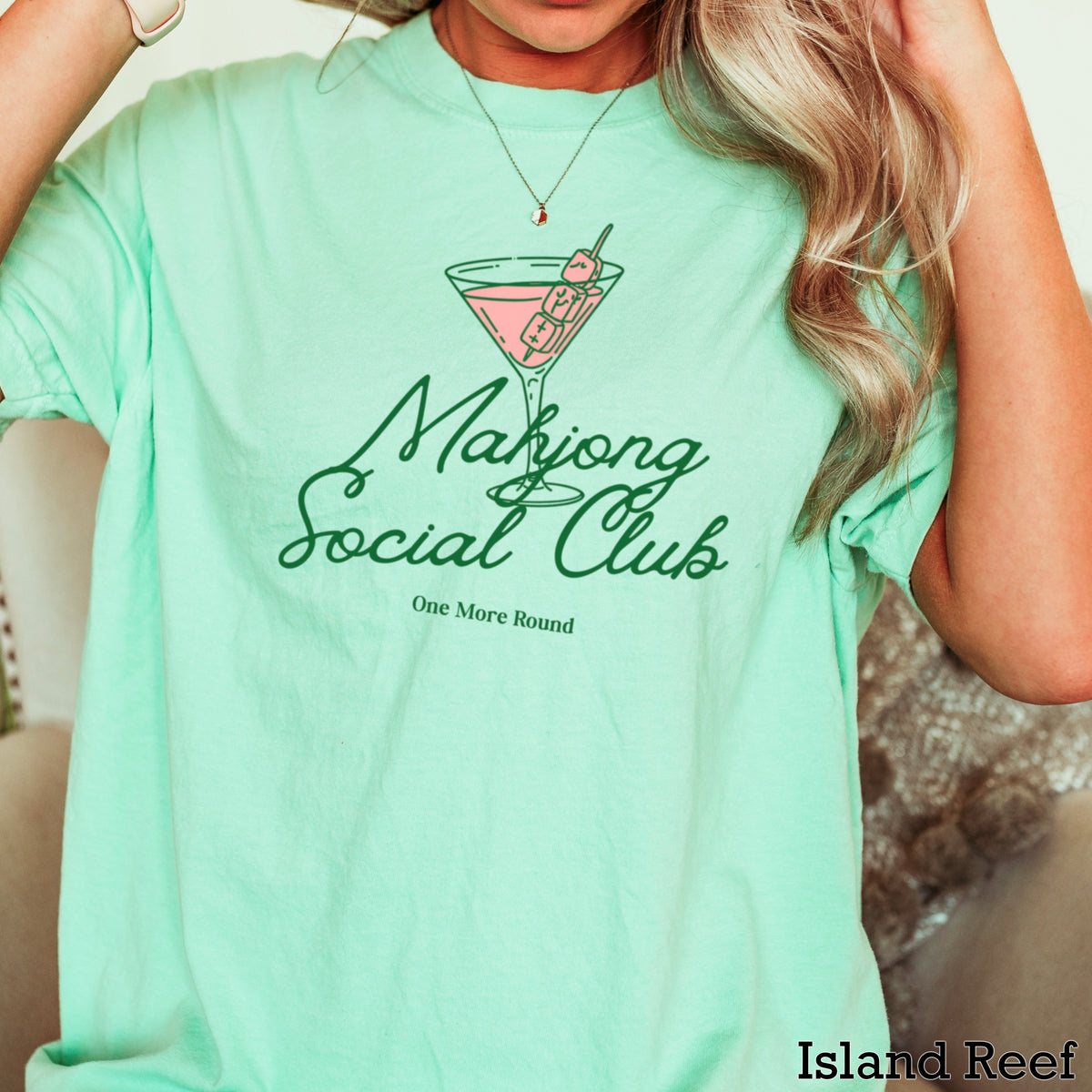 Mahjong Social Club Comfort Color Graphic Tee