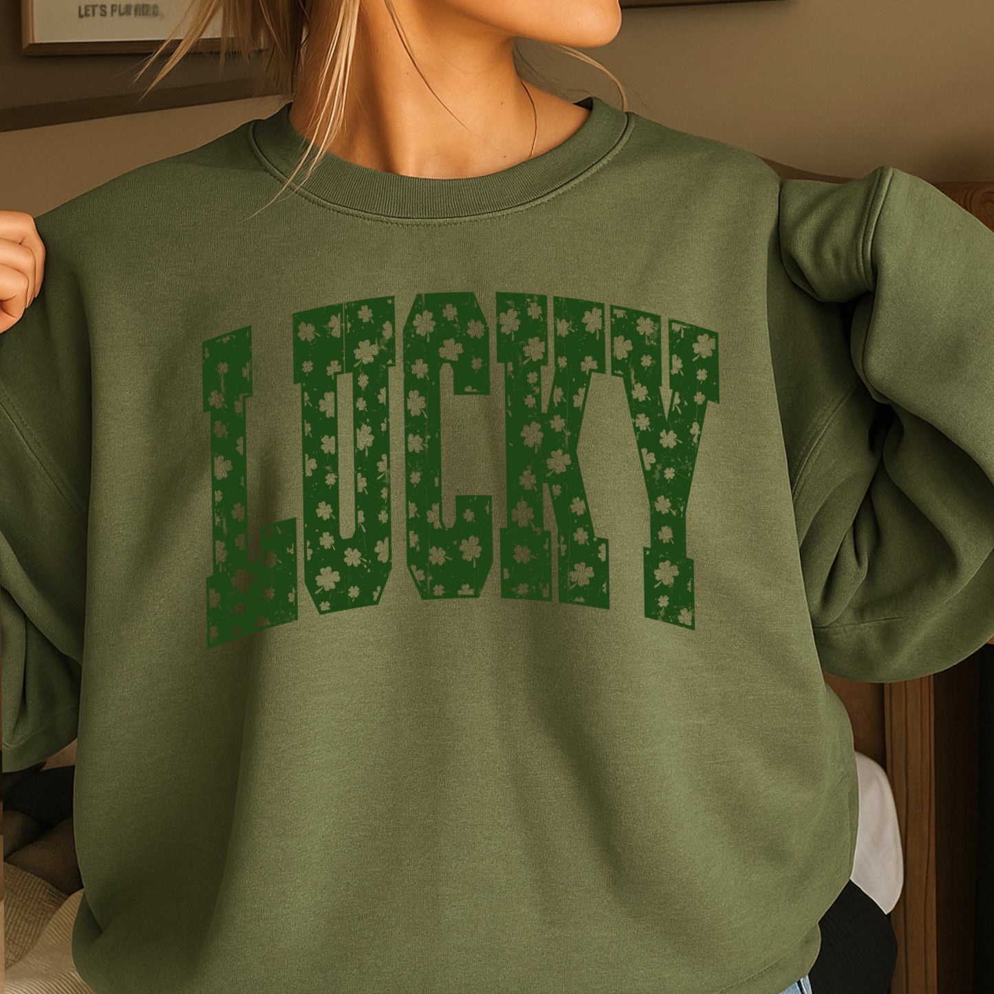 Lucky St. Patrick’s Day Crewneck Sweatshirt