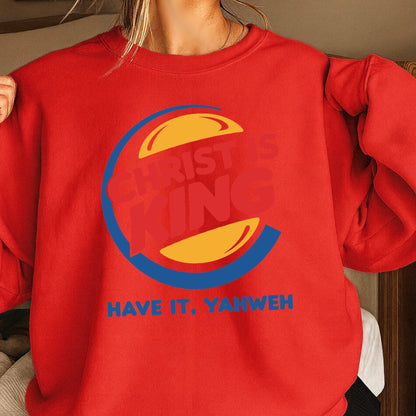 Christ Is King Christian Crewneck Sweatshirt