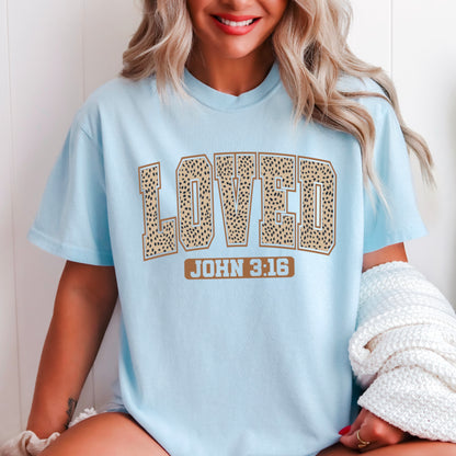 John 3:16 Valentine’s Day Comfort Color Graphic Tee