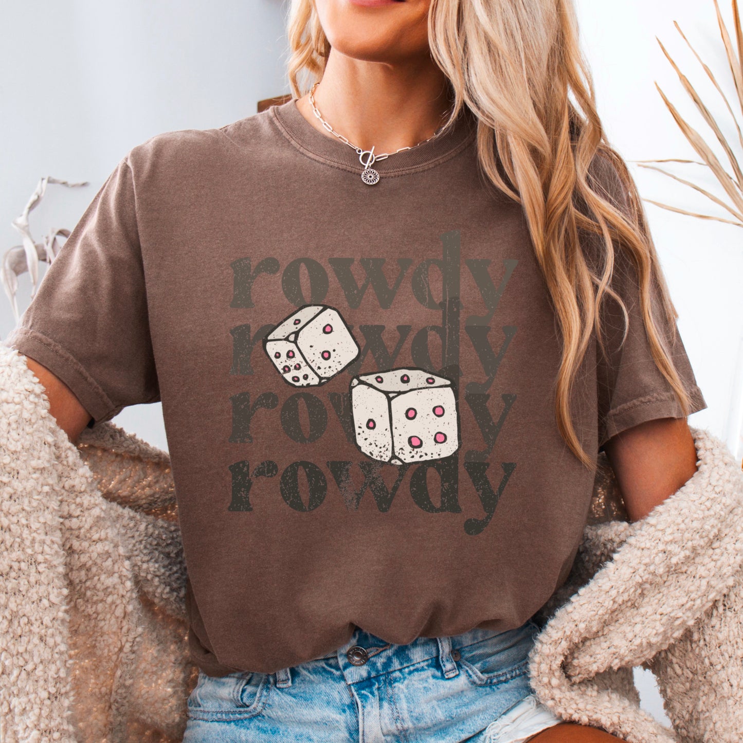 Rowdy Dice Comfort Color Graphic Tee