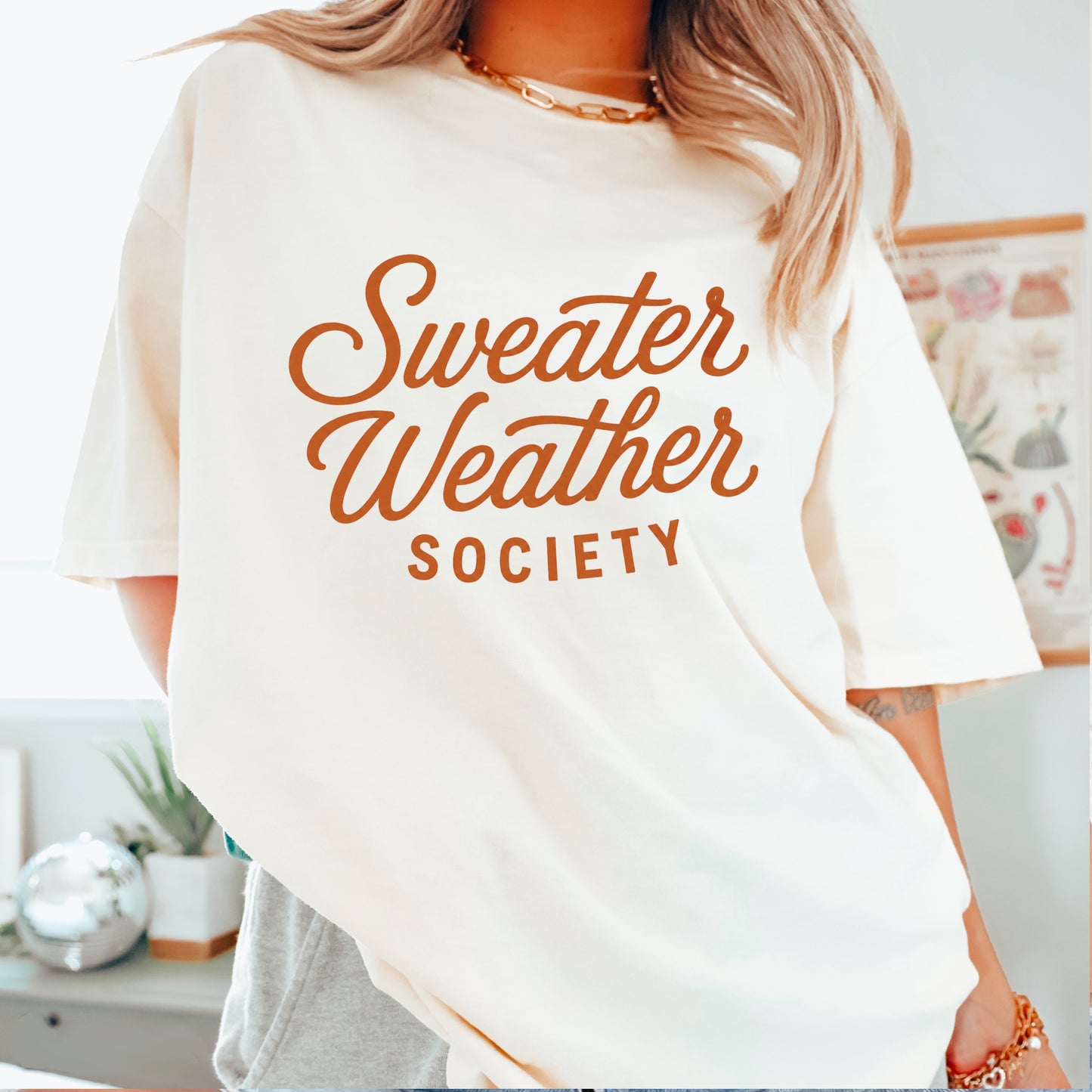 Sweater Weather Society Comfort Color Graphic Tee