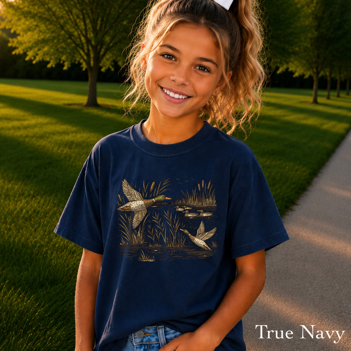 Mallard Ducks Youth Comfort Color T-Shirt