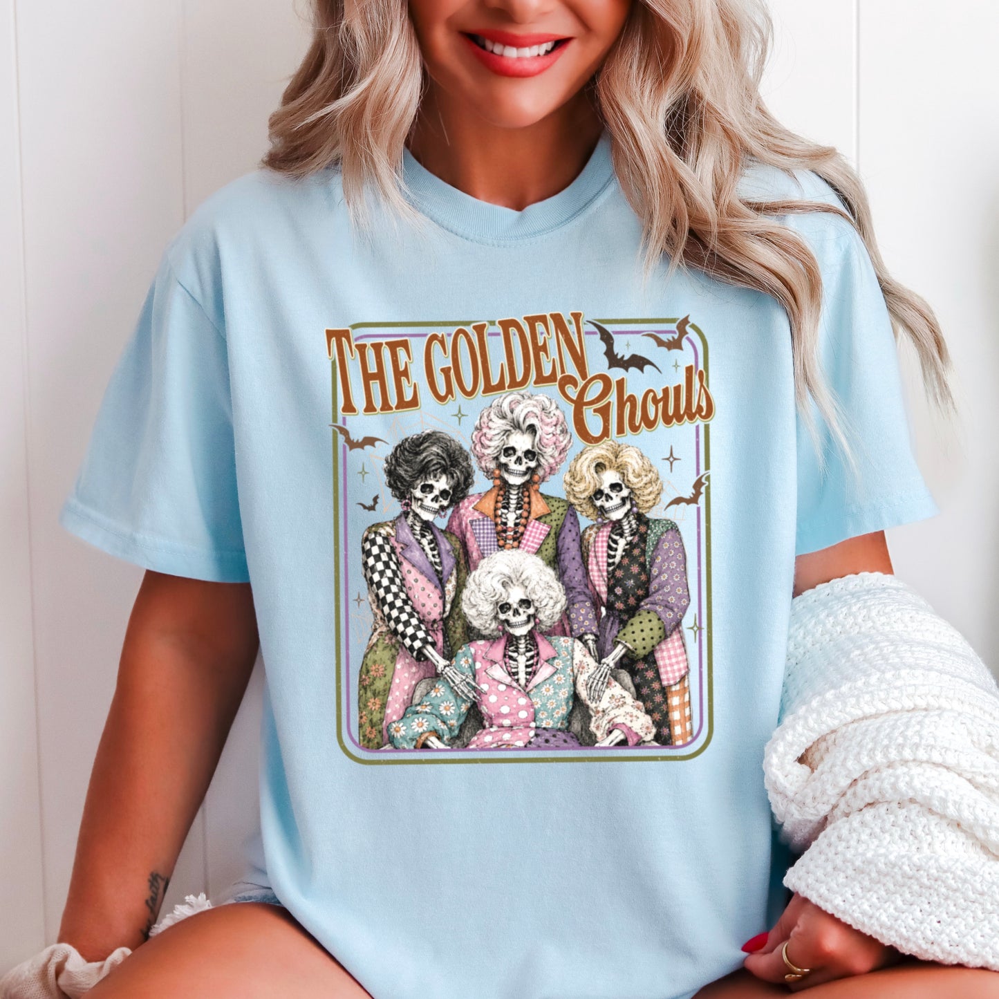 The Golden Ghouls Comfort Color Graphic Tee