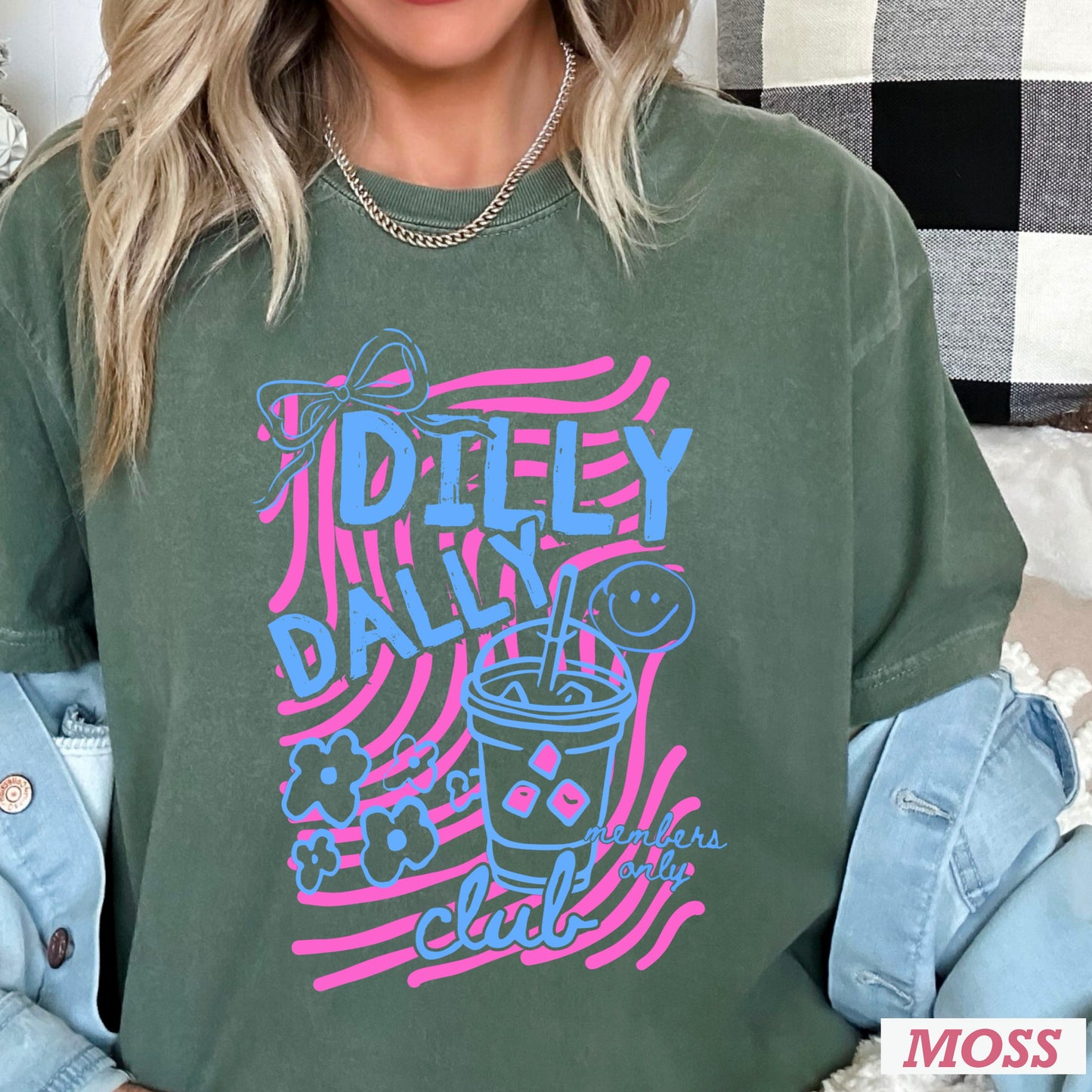 Dilly Dally Club Comfort Color Graphic Tee