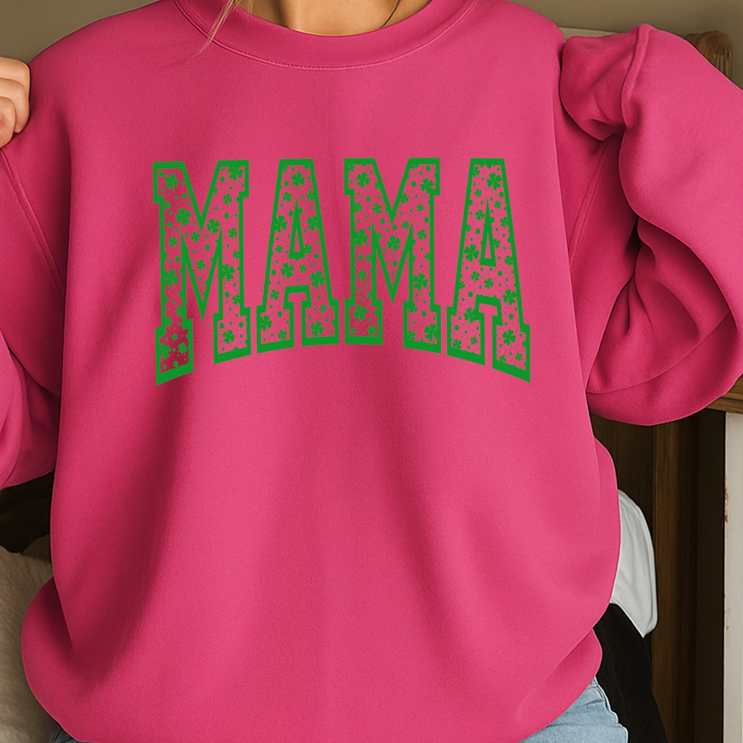 Mama St. Patrick’s Day Crewneck Sweatshirt
