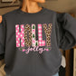 Leopard Holly Jolly Christmas Crewneck Sweatshirt
