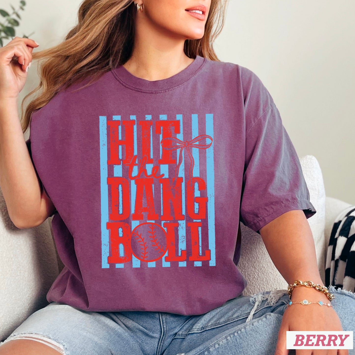 Hit The Dang Ball Comfort Color Graphic Tee