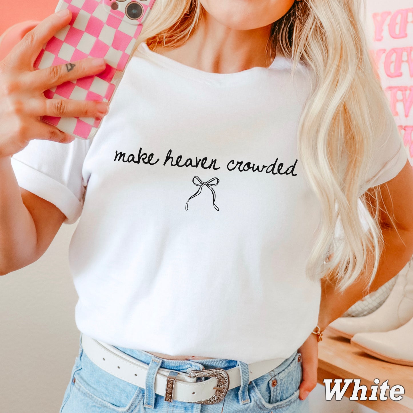 Make Heaven Crowded Comfort Color Graphic Tee
