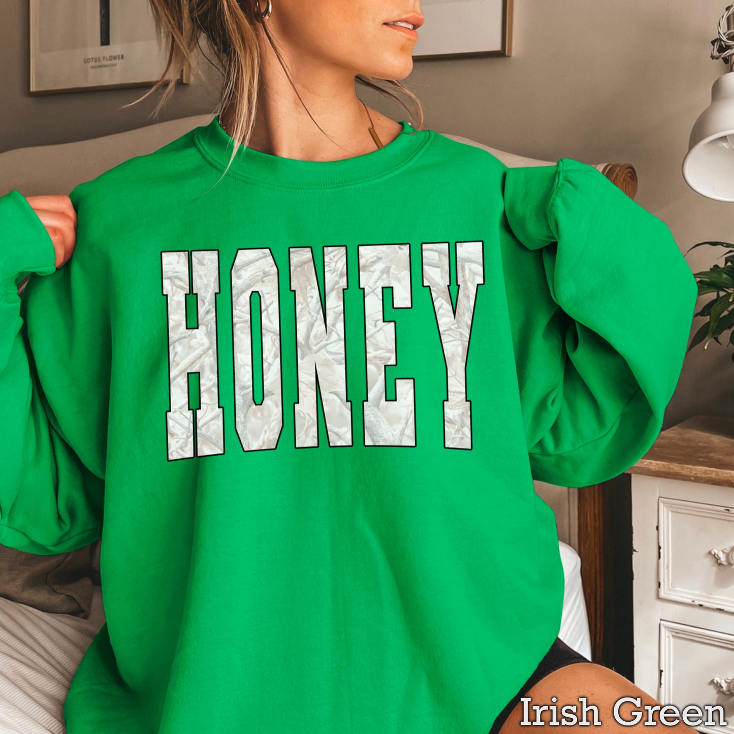 Honey Camo Crewneck Sweatshirt