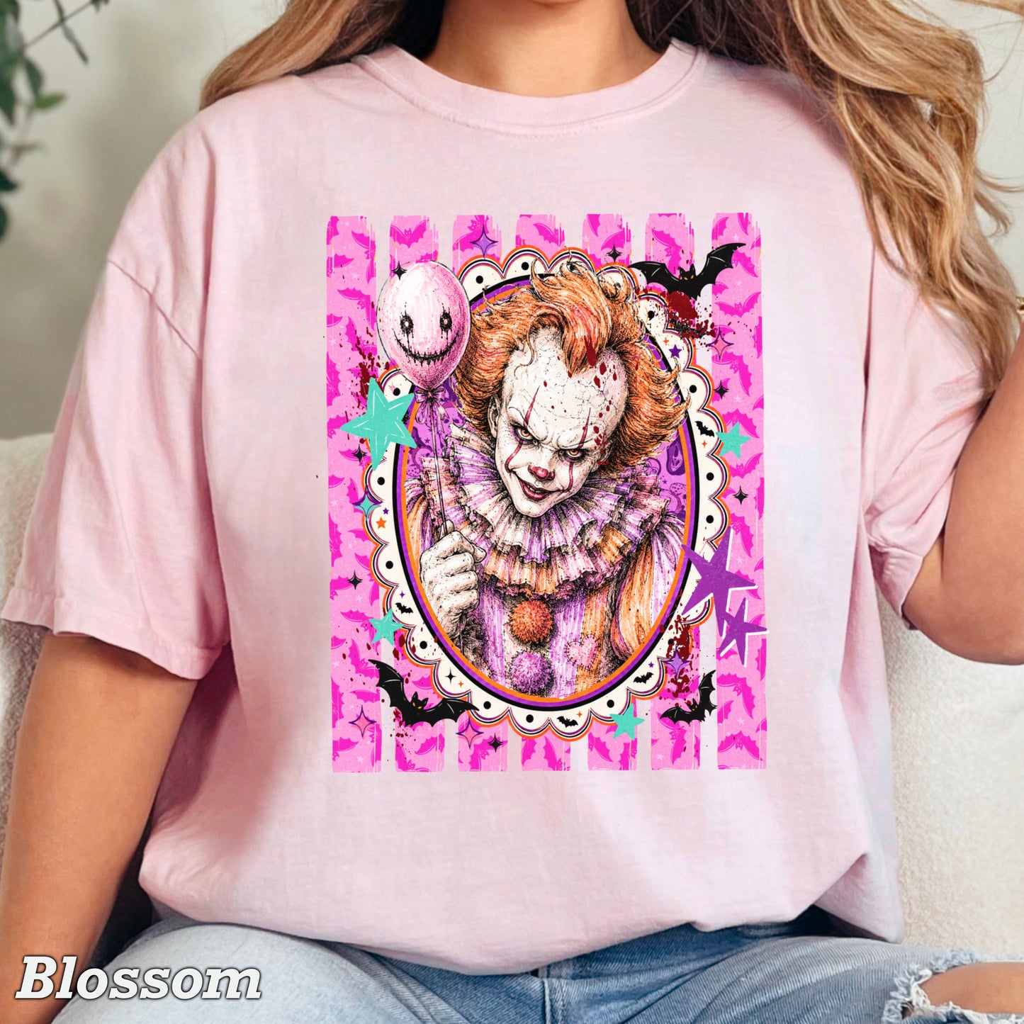 Horror Film Character Halloween Comfort Color Graphic Tee