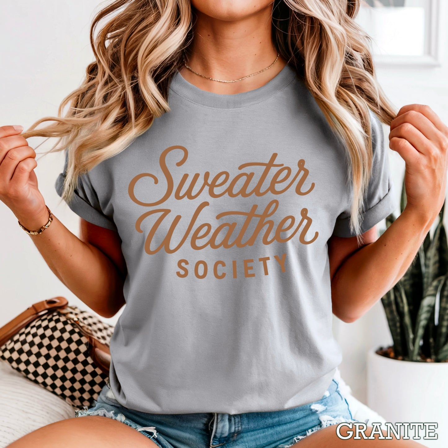 Sweater Weather Society Comfort Color Graphic Tee