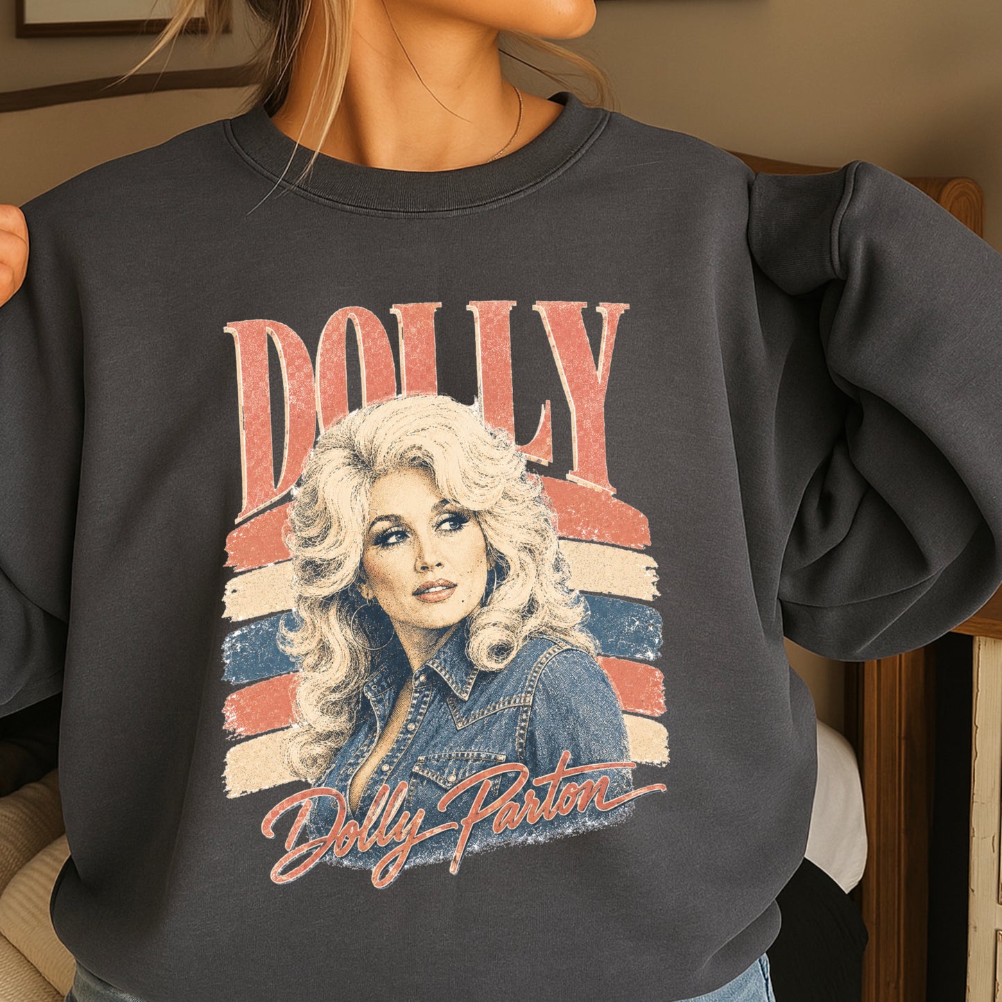 Retro Dolly Crewneck Sweatshirt