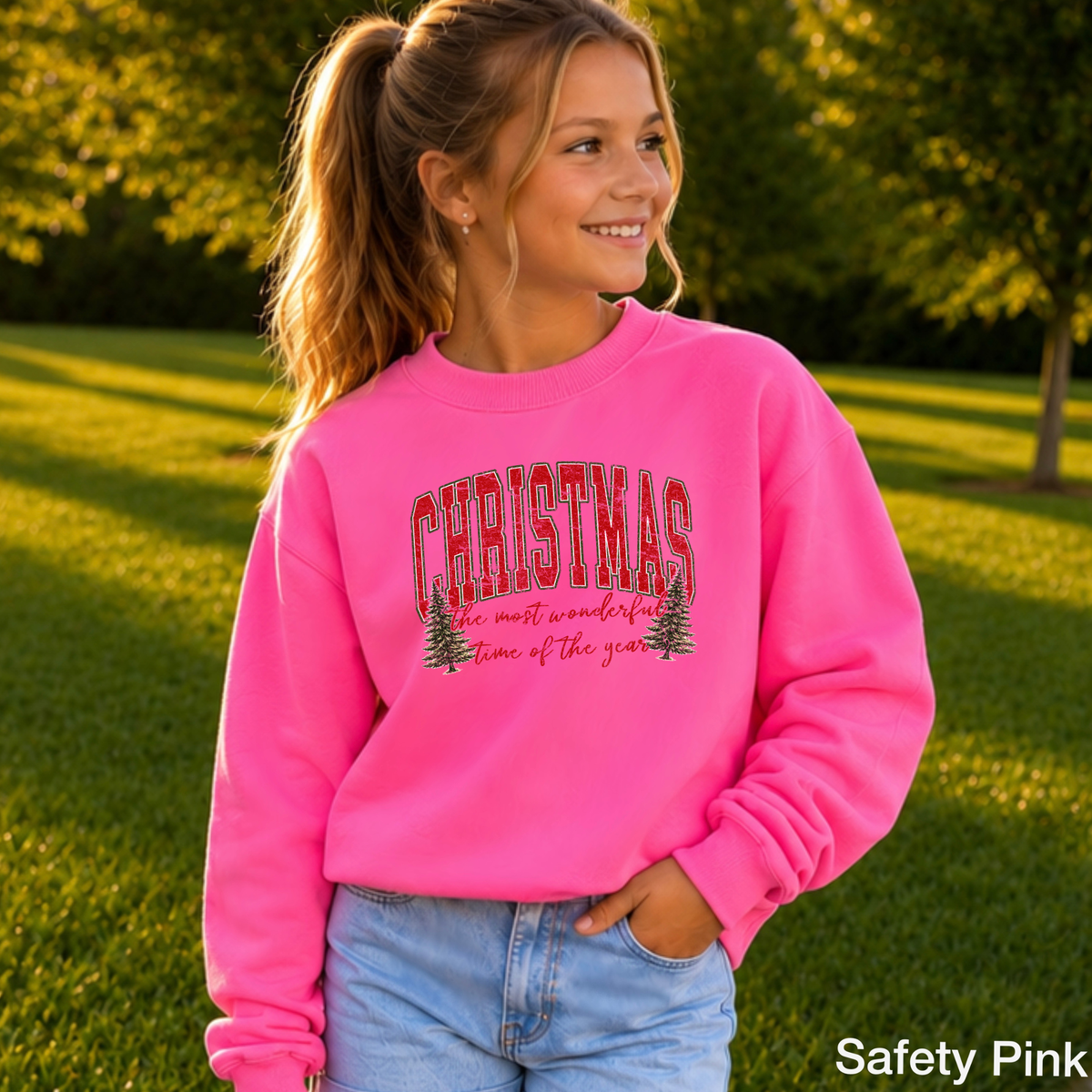 It's The Most Wonderful Time Of The Year Christmas Youth Crewneck Sweatshirt