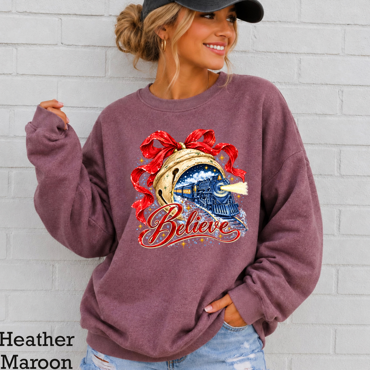 Believe Christmas Crewneck Sweatshirt