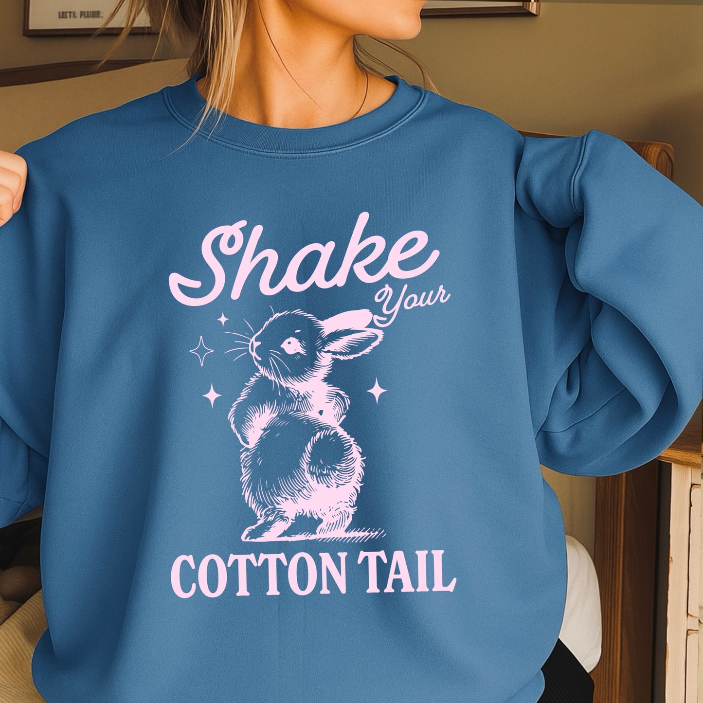 Shake Your Cotton Tail Easter Crewneck Sweatshirt
