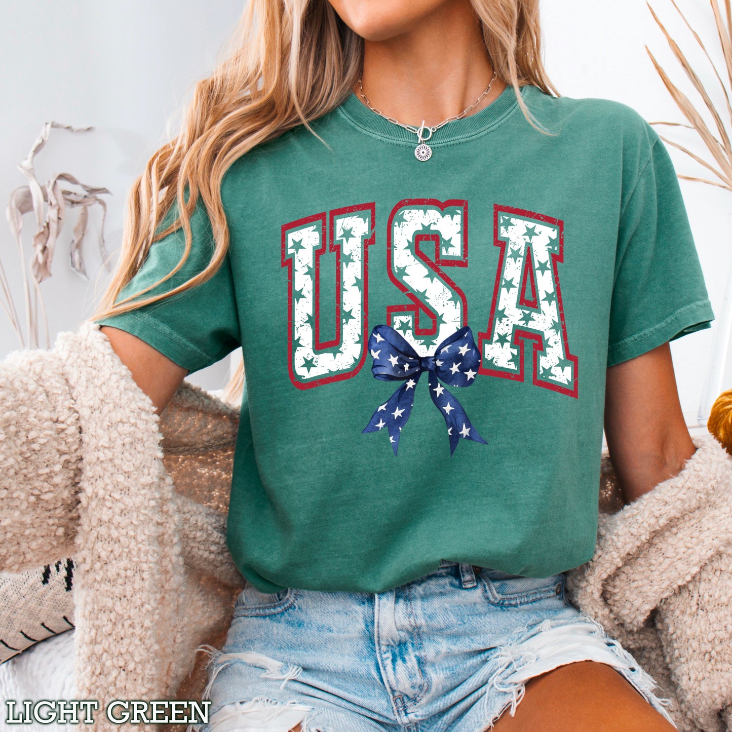 USA Patriotic Comfort Color Graphic Tee