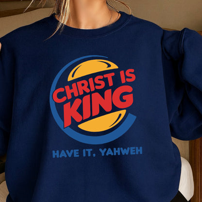 Christ Is King Christian Crewneck Sweatshirt