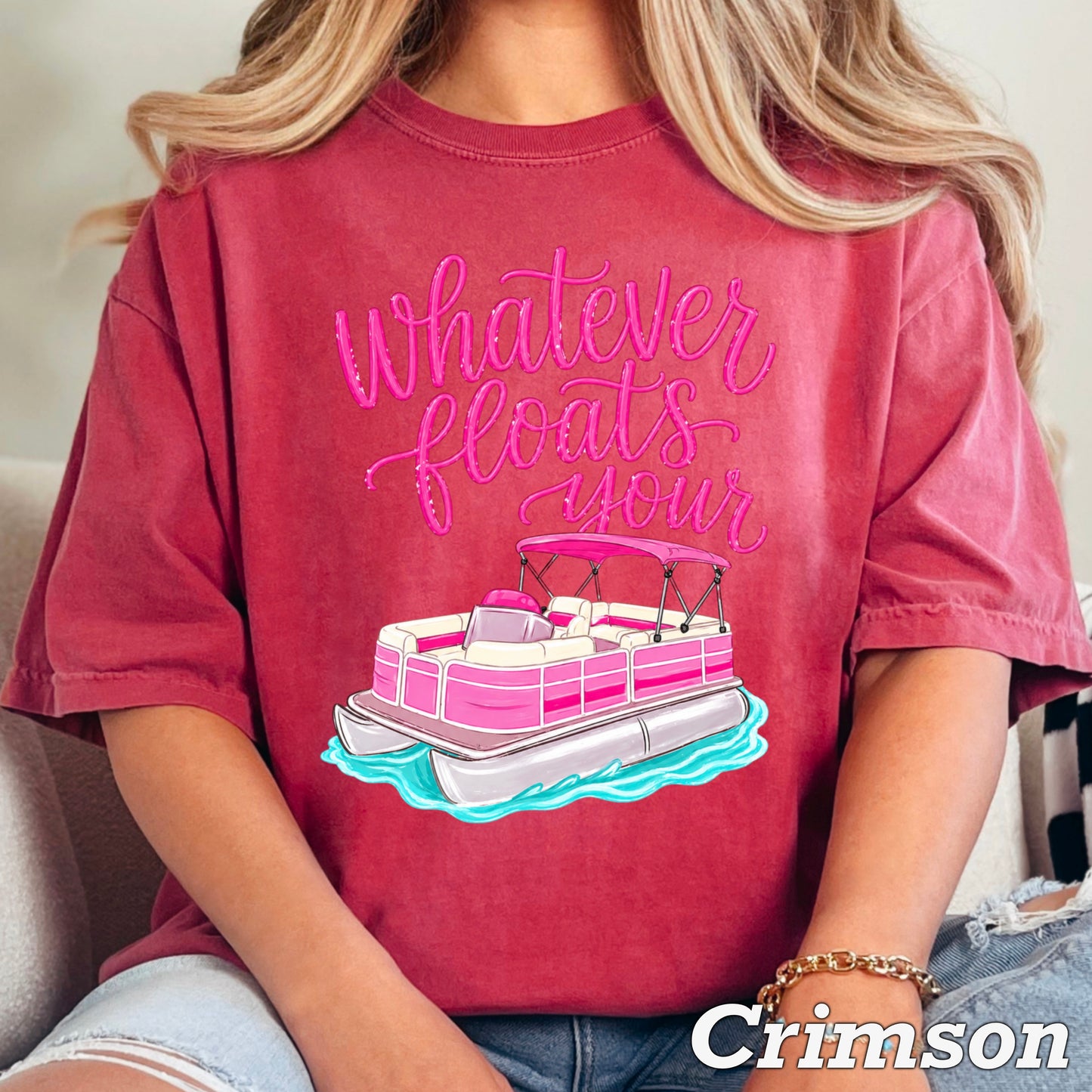 Whatever Floats Your Boat Comfort Color Graphic Tee