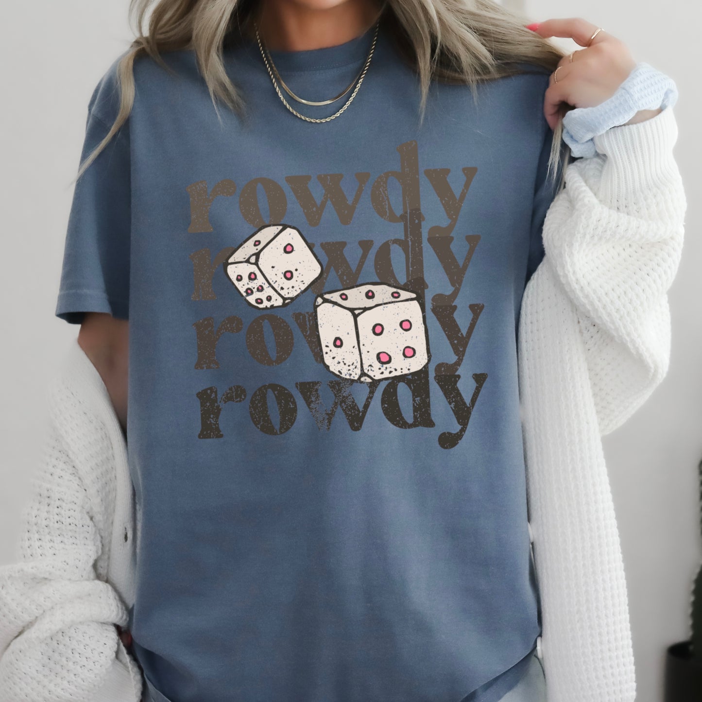 Rowdy Dice Comfort Color Graphic Tee