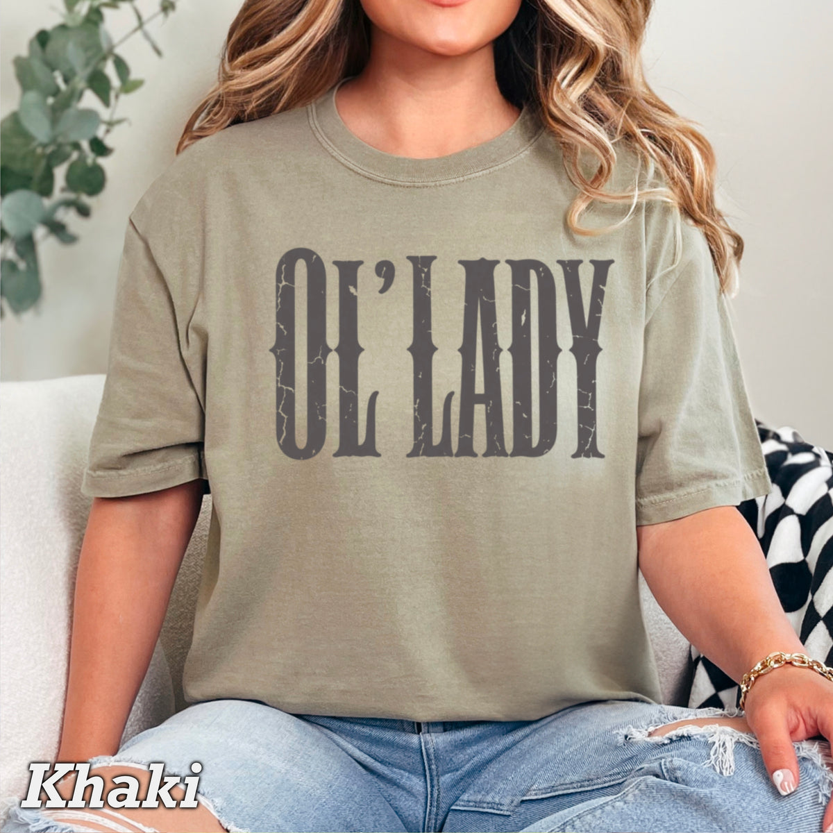Ol’ Lady Comfort Color Graphic Tee