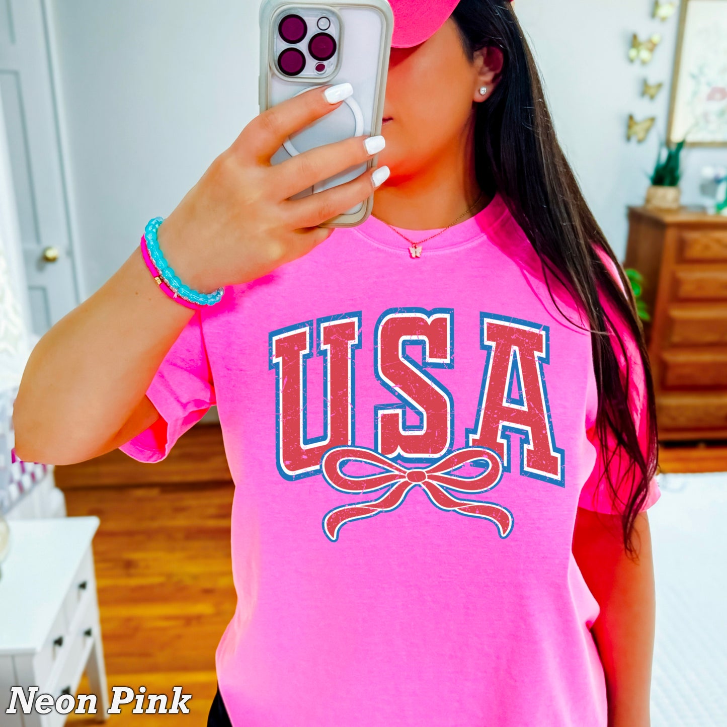 USA Coquette Comfort Color Graphic Tee
