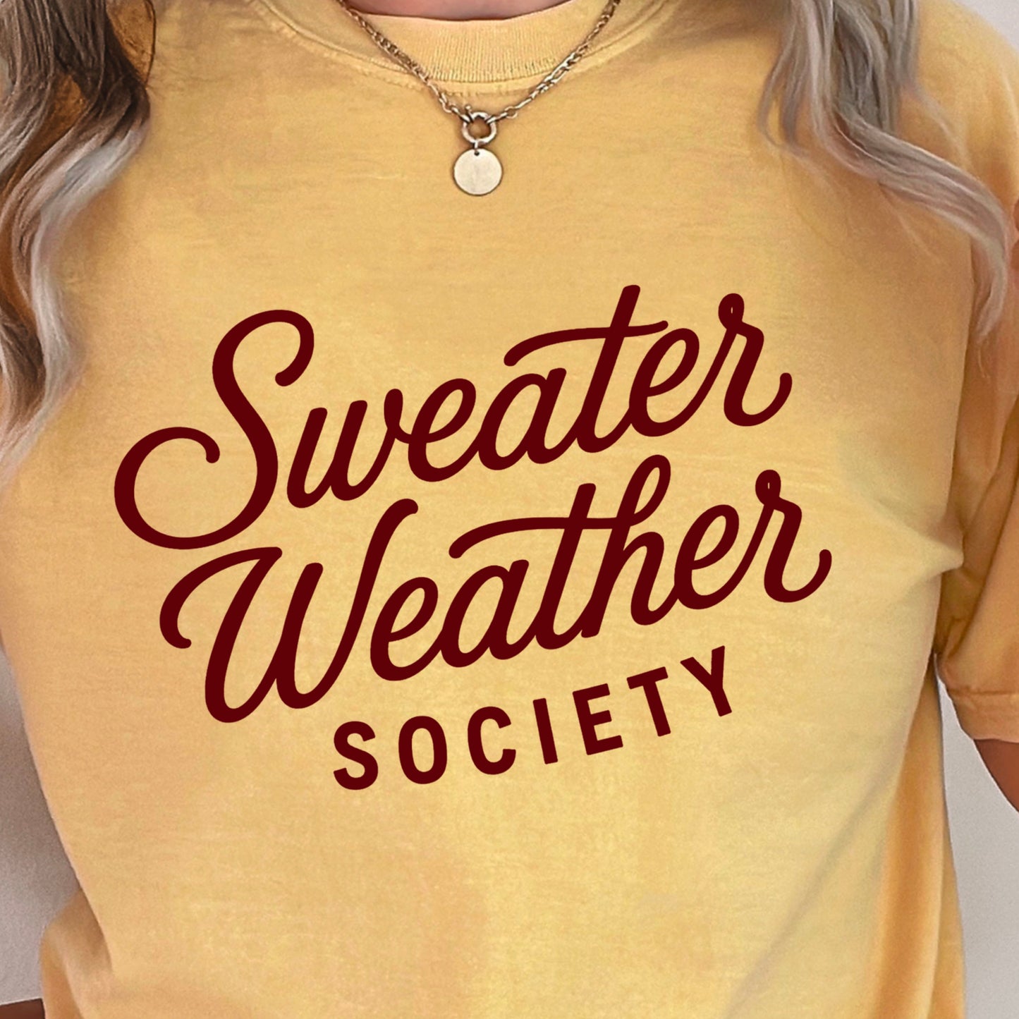 Sweater Weather Society Comfort Color Graphic Tee