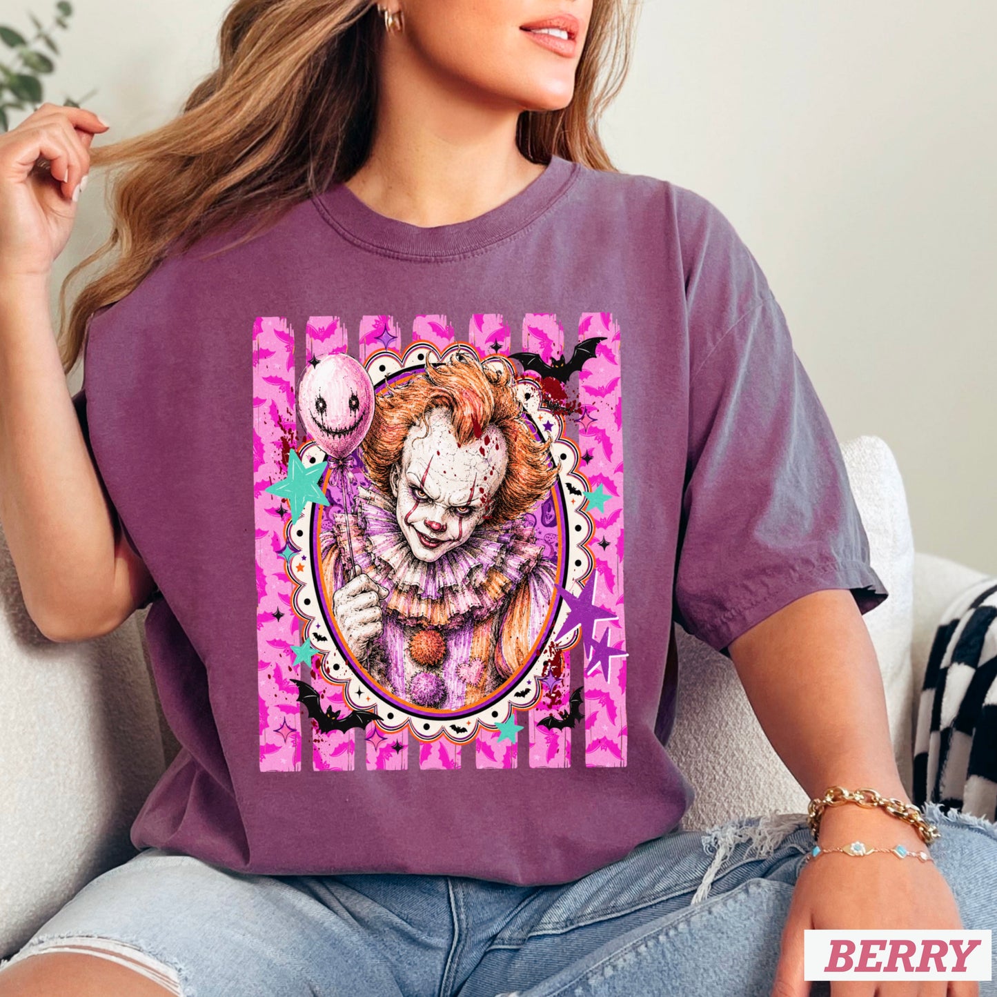Horror Film Character Halloween Comfort Color Graphic Tee