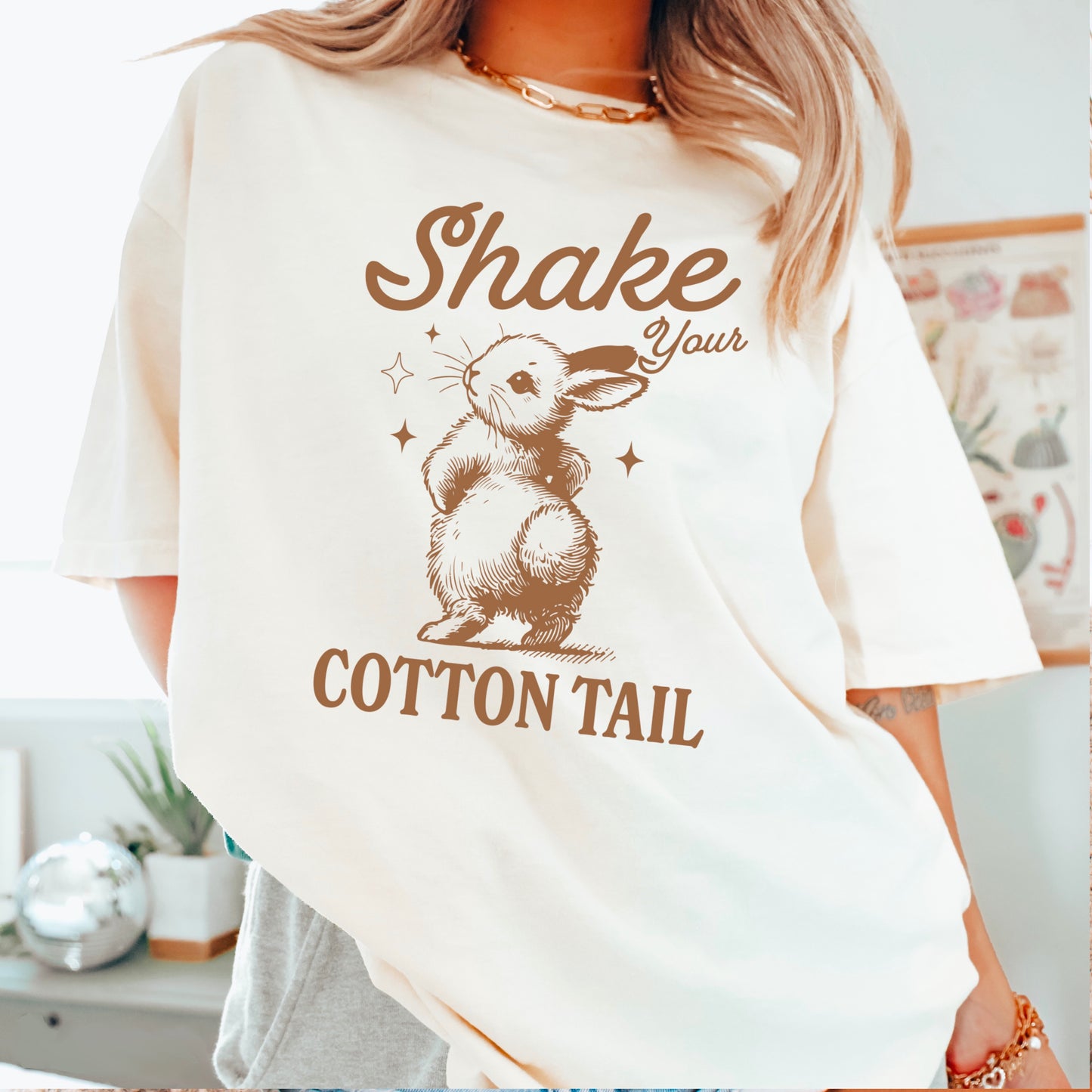 Shake Your Cotton Tail Easter Comfort Color Graphic Tee