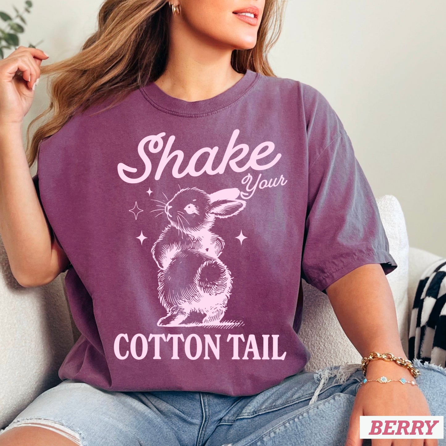 Shake Your Cotton Tail Easter Comfort Color Graphic Tee