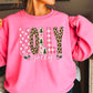 Leopard Holly Jolly Christmas Crewneck Sweatshirt