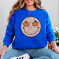 Leopard Face Pumpkin Crewneck Sweatshirt