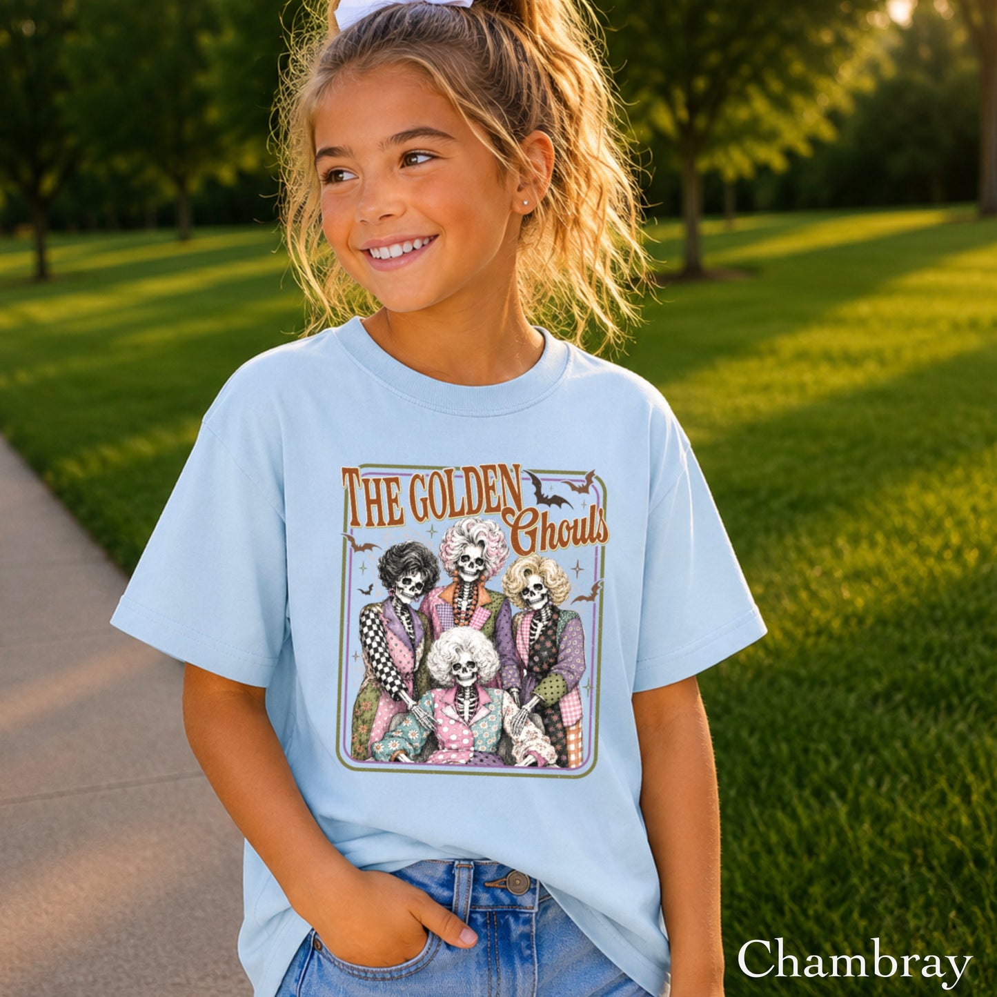 The Golden Ghouls Youth Comfort Color T-Shirt