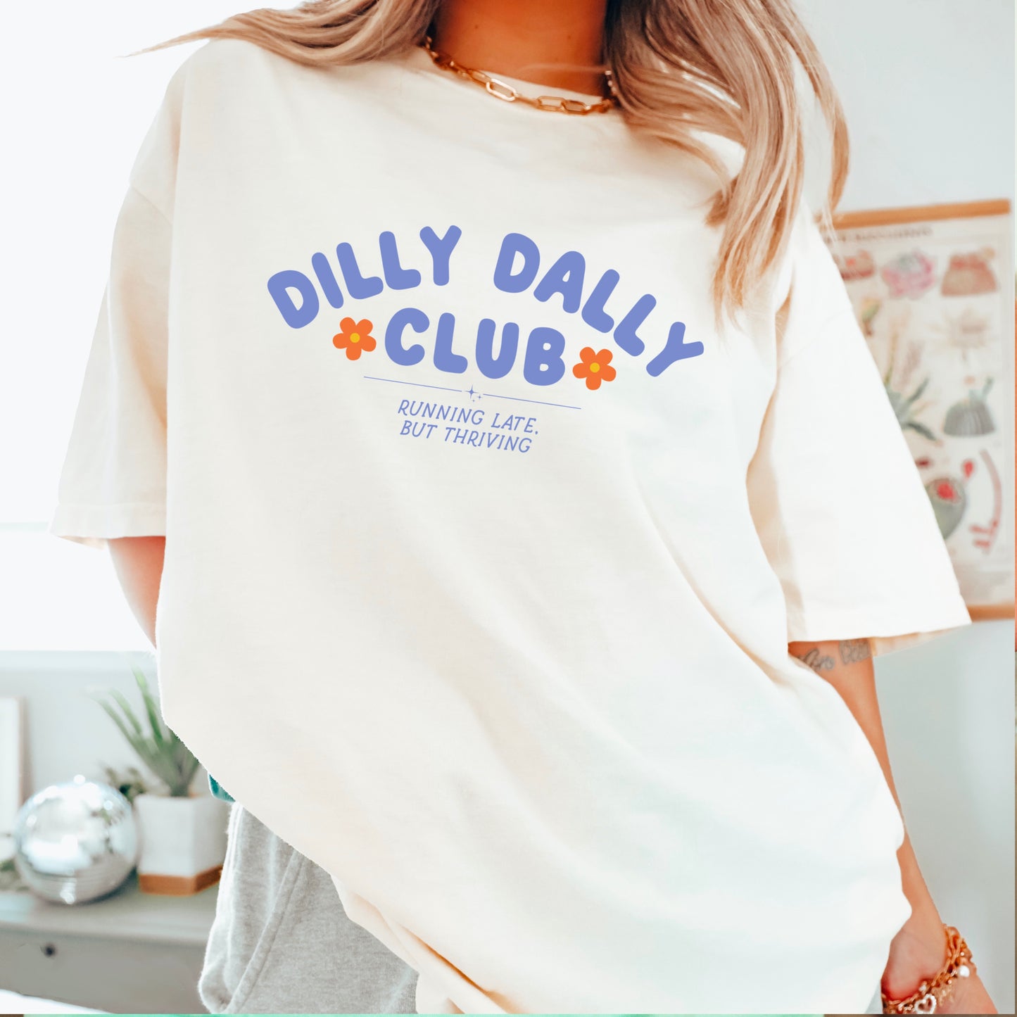 Dilly Dally Club Comfort Color Graphic Tee